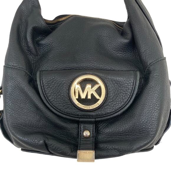 Michael Kors Black Leather Shoulder Bag - Picture 2 of 13